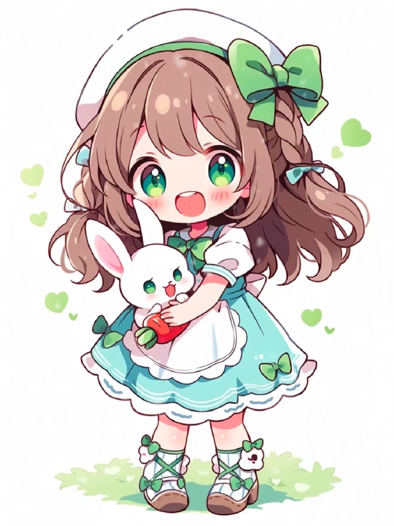 hình chibi cute dễ vẽ nữ