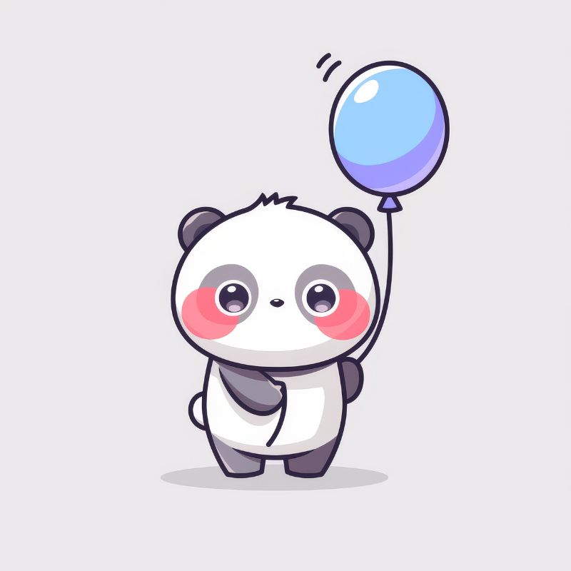 hình gấu trúc chibi cute cực đẹp