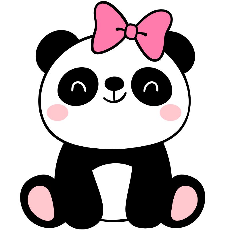hình gấu trúc chibi cute dễ thương