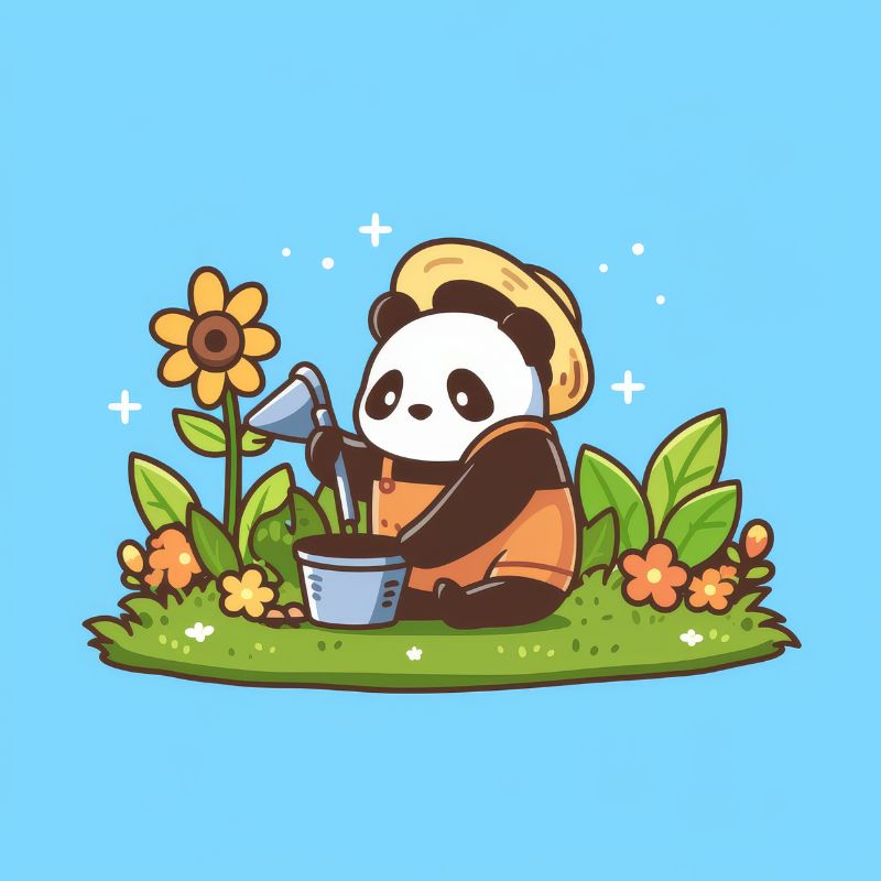 hình gấu trúc chibi cute đẹp