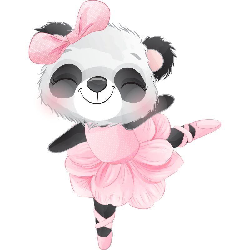 hình gấu trúc chibi cute múa