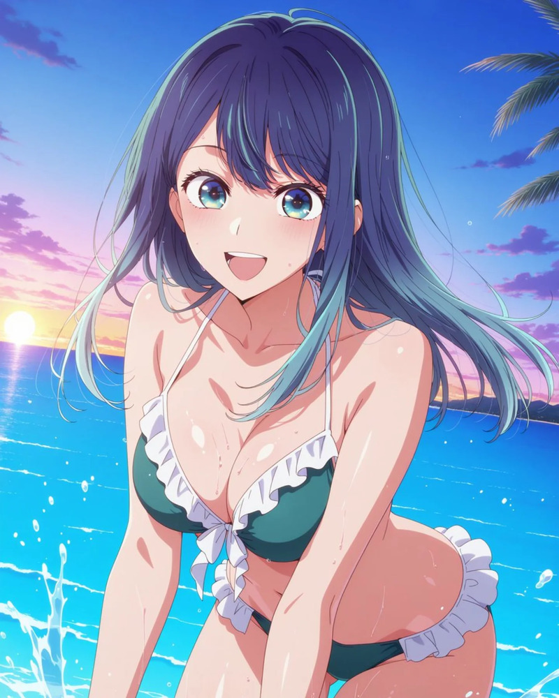 hình nền anime nữ mặc bikini