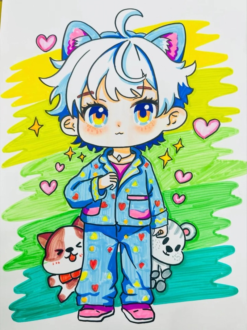 hình nền cute chibi vẽ