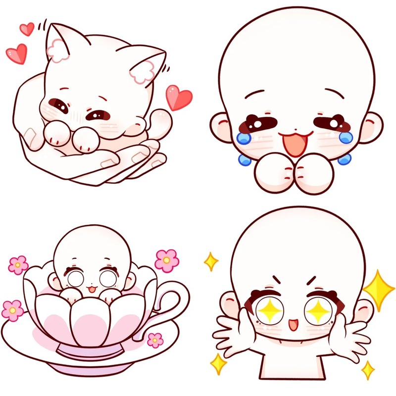 mặt chibi đẹp