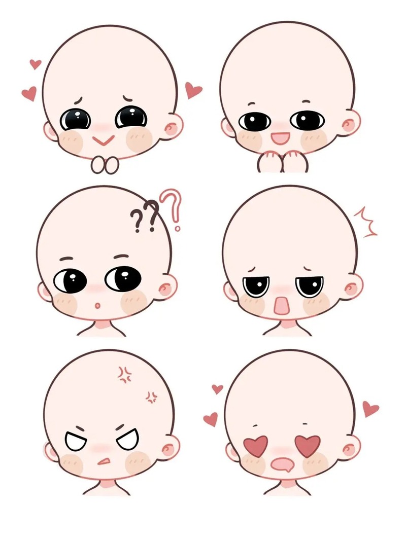 mặt chibi hài hước