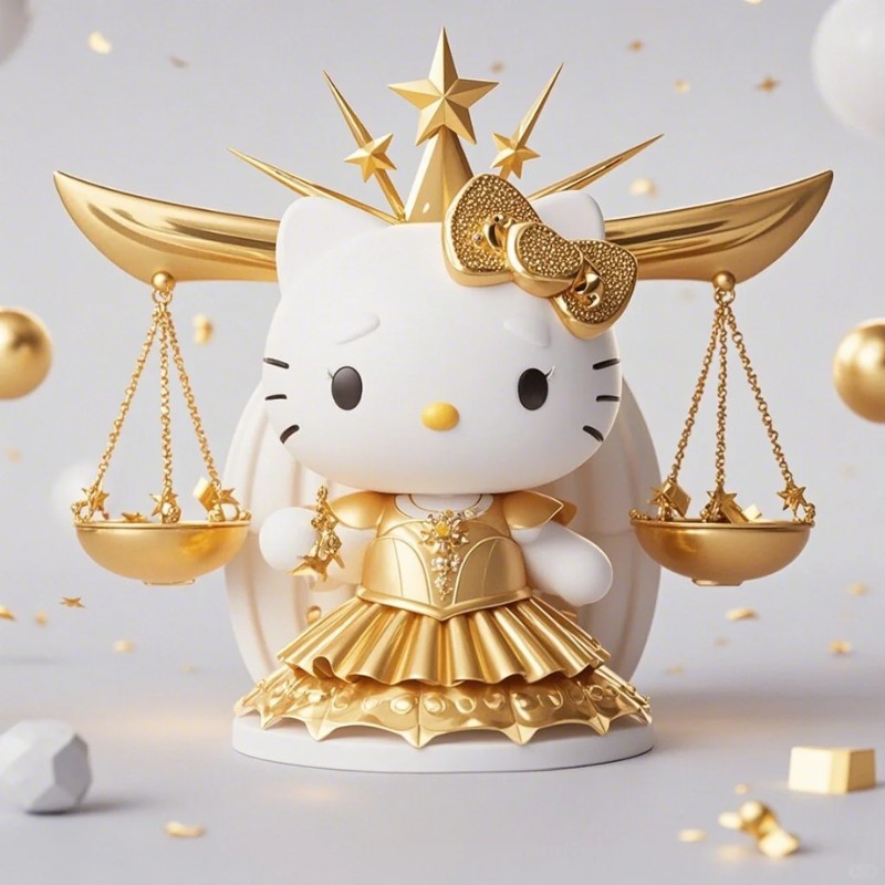 mèo cung thiên bình chibi