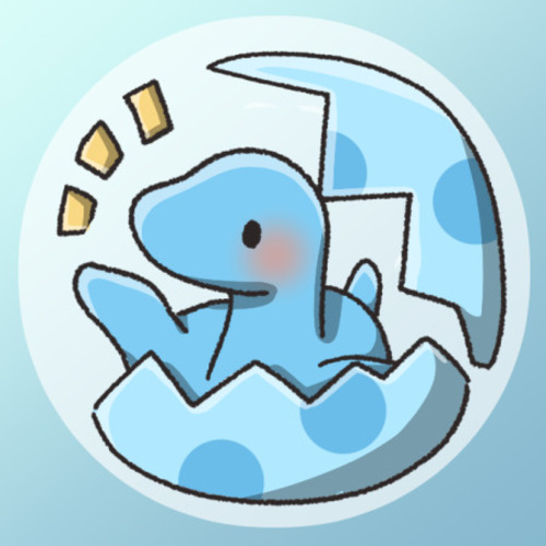 Ảnh chibi khủng long nở cute