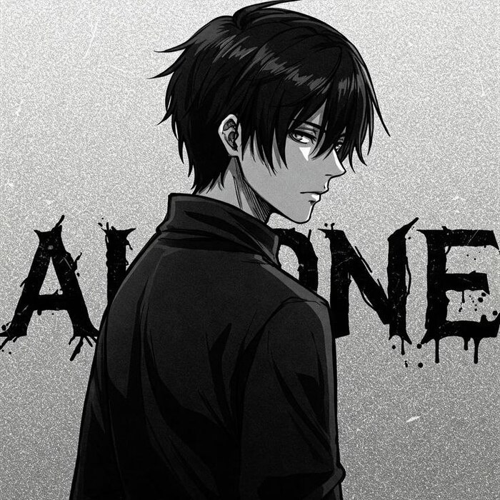 ảnh anime nam ngầu đen trắng chất