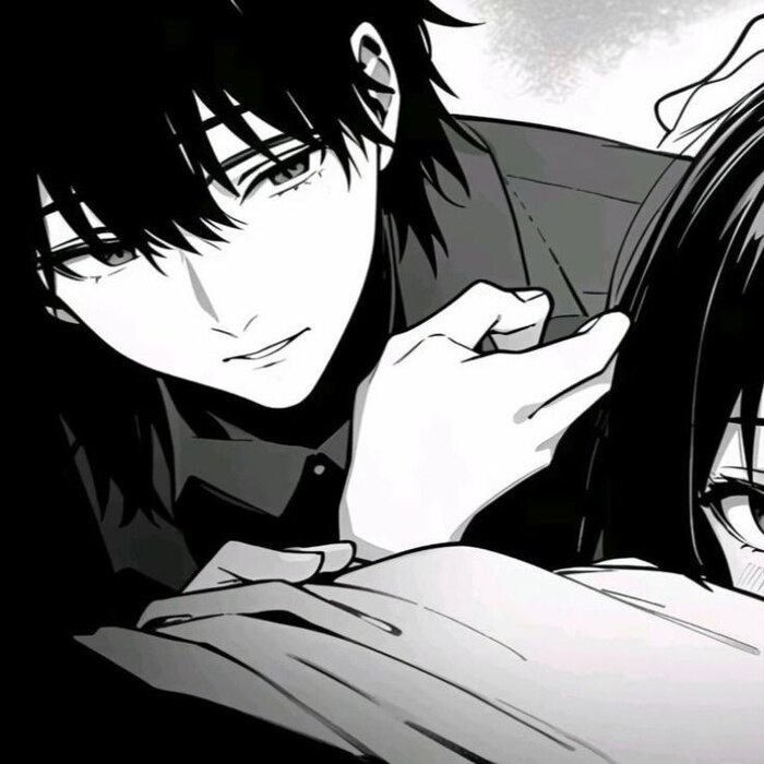 ảnh anime nam ngầu đen trắng hoạt hình