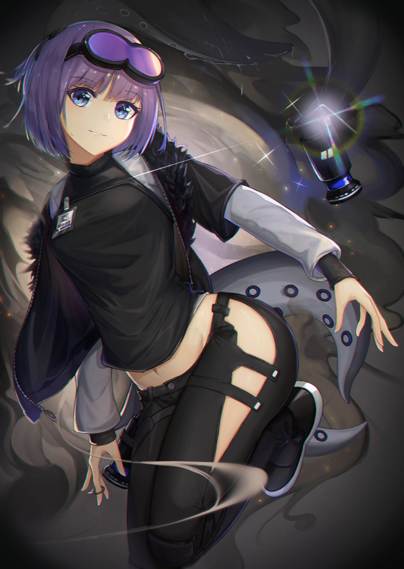 ảnh anime nữ tóc tím