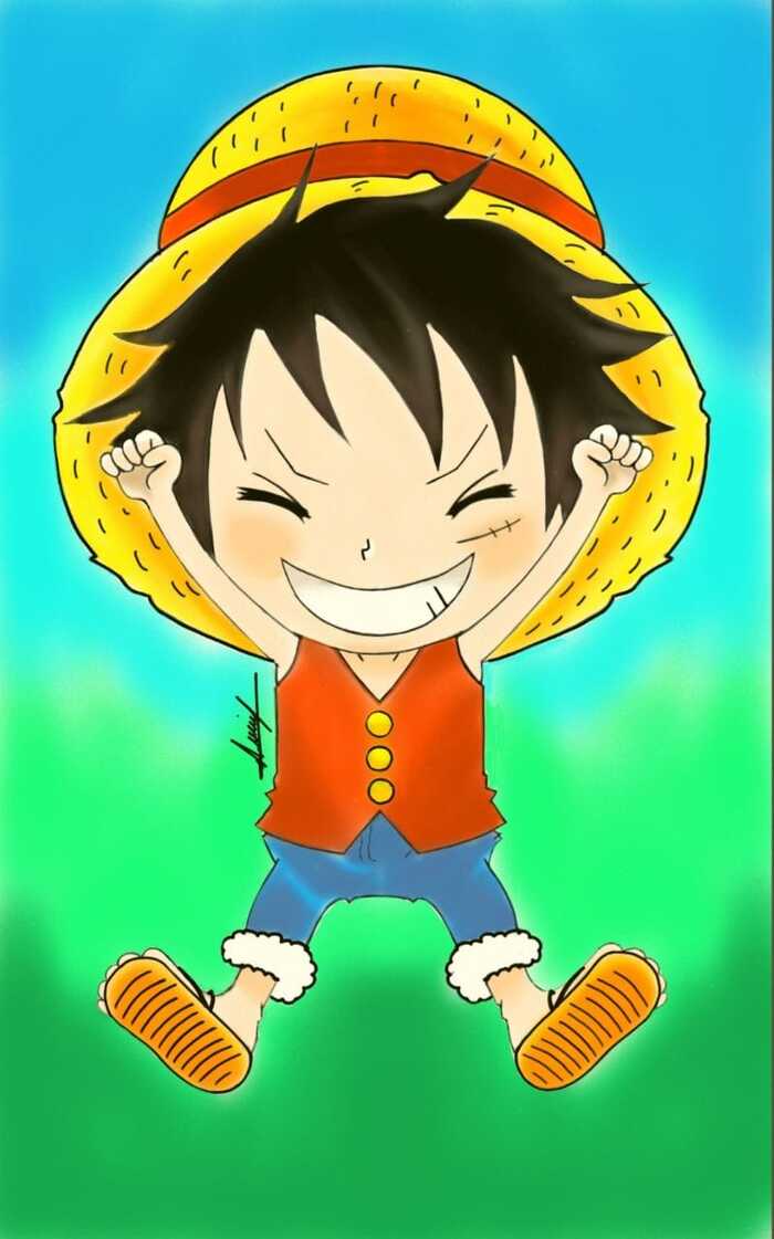 ảnh luffy chibi