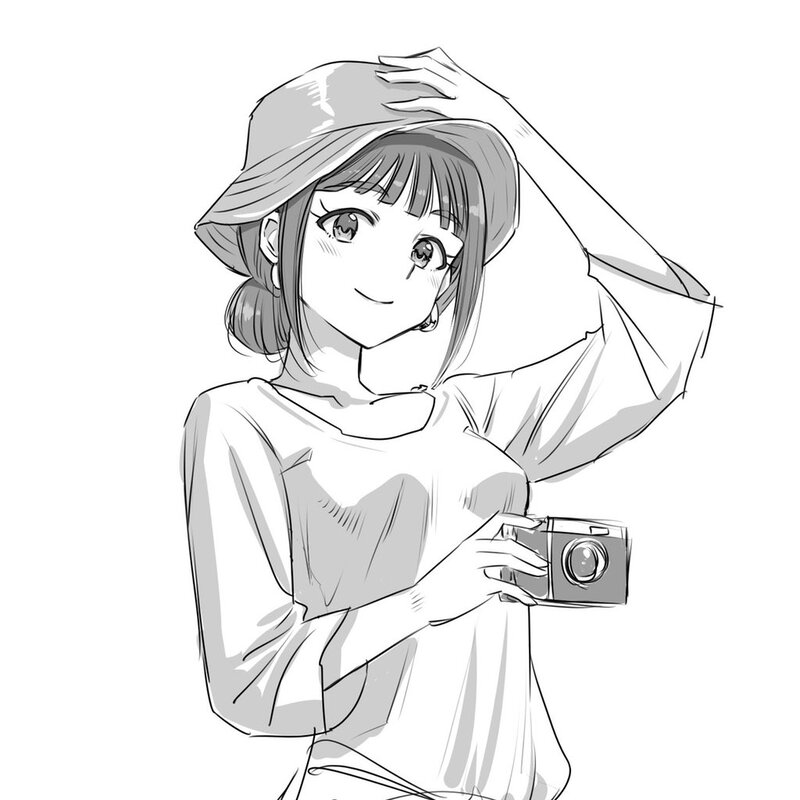 ảnh nhân vật anime nữ dễ vẽ