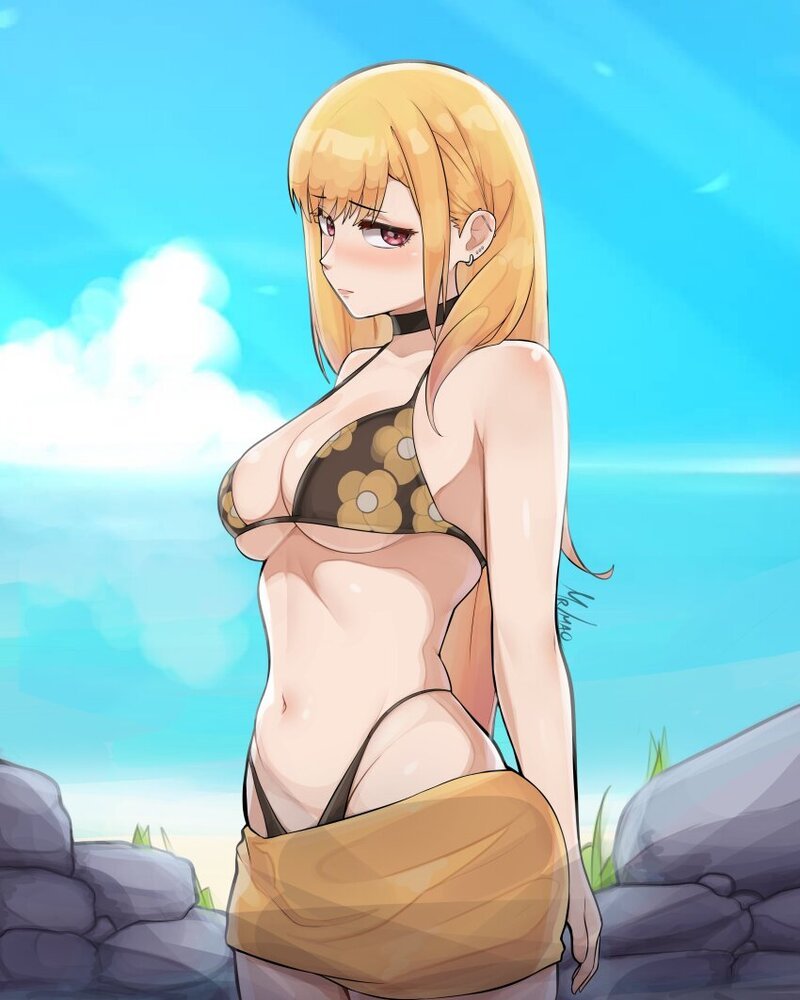 anime gái xinh mặc bikini