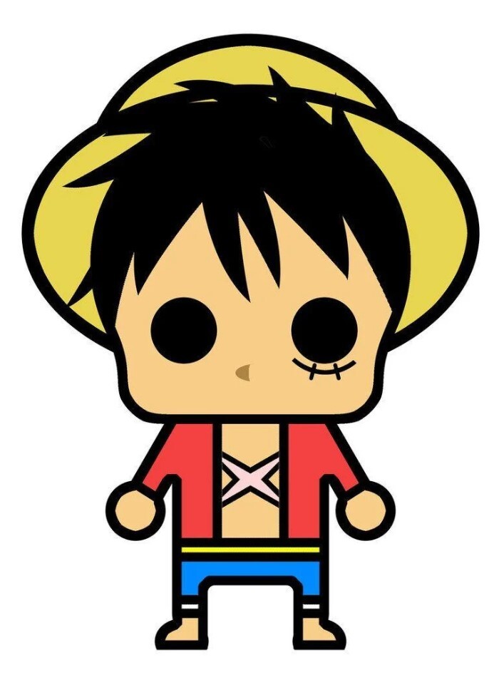 chibi luffy dễ vẽ