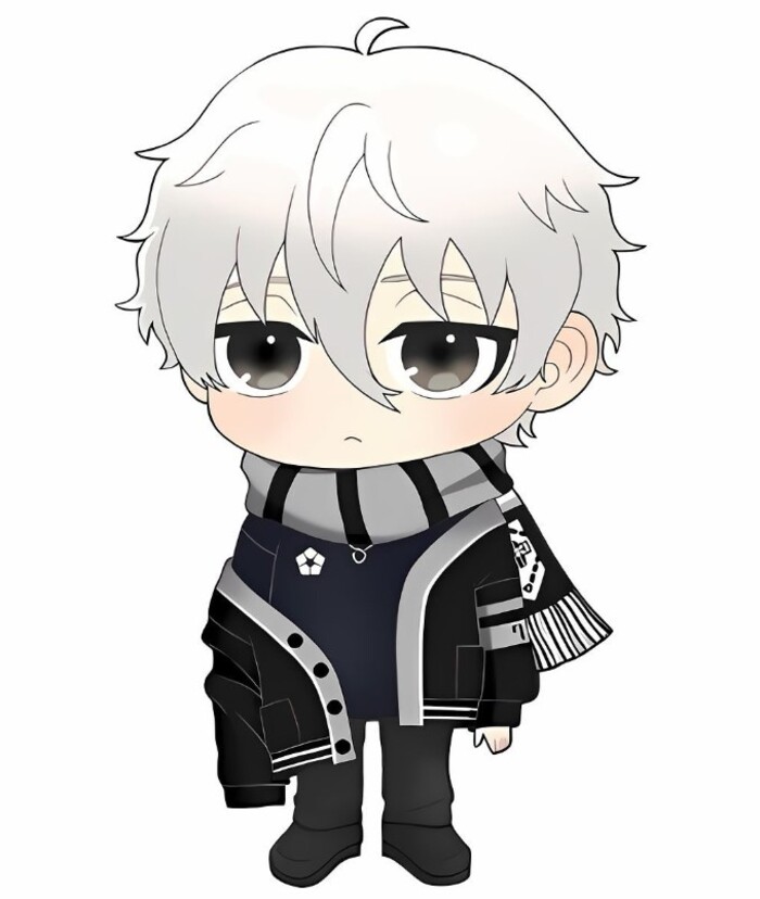 chibi nam ngầu buồn