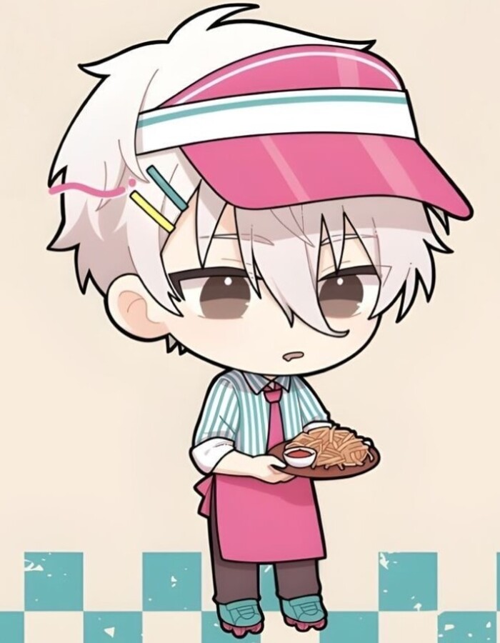 chibi nam ngầu nấu ăn