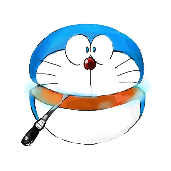 doraemon chibi đơn giản