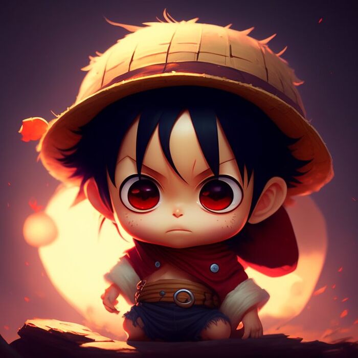 hình nền luffy chibi