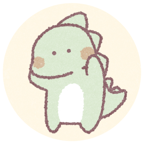 khủng long xanh chibi