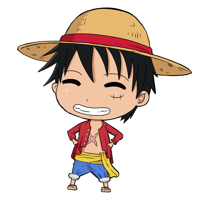 luffy chibi cute