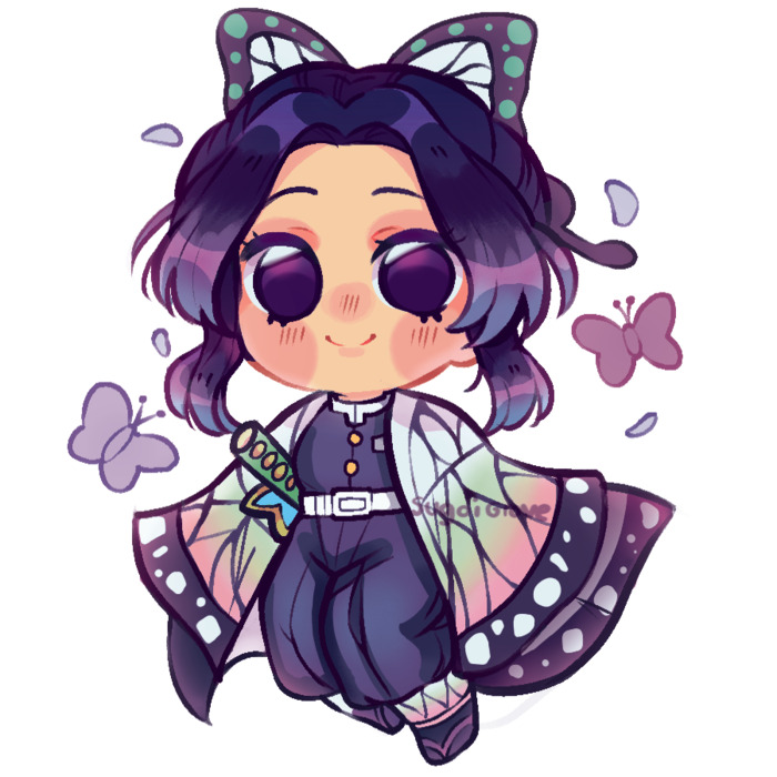 thanh gươm diệt quỷ chibi đơn giản