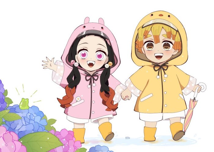 thanh gươm diệt quỷ chibi tập vẽ
