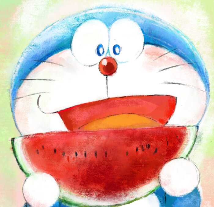 vẽ doraemon cute chibi