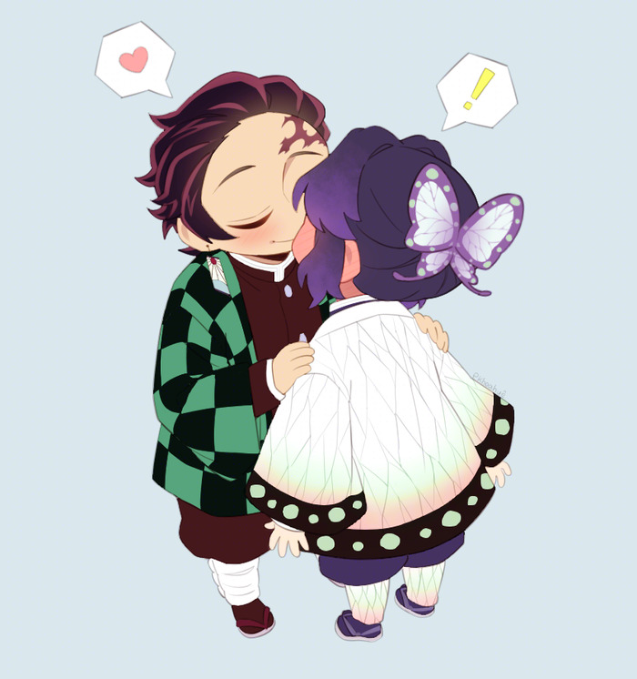 vẽ tanjiro chibi