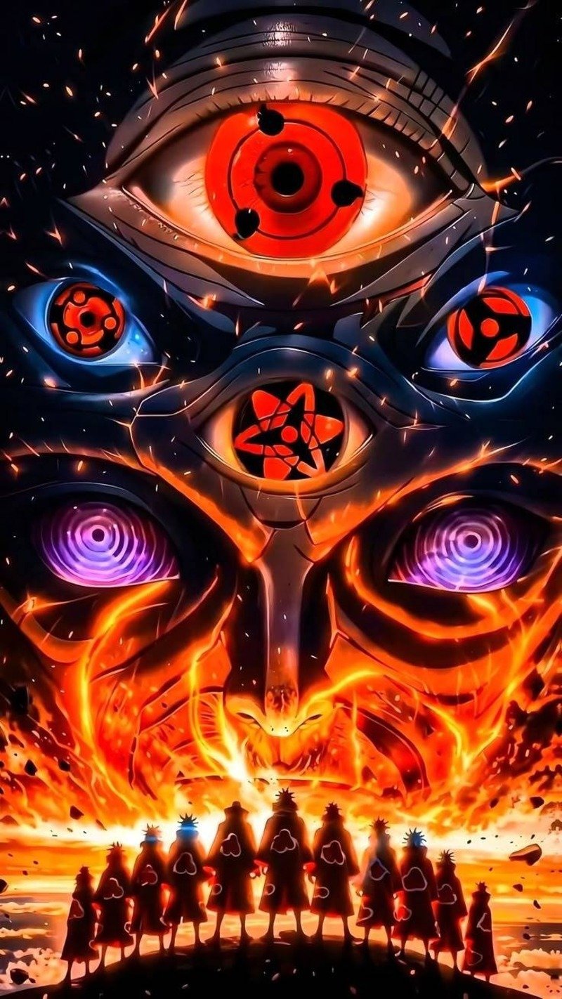 ảnh nền anime mắt naruto