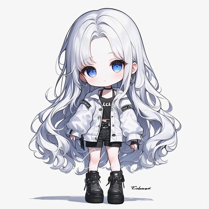 hình ảnh cung thiên bình nữ chibi