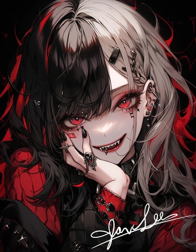 hình anime kinh dị nữ