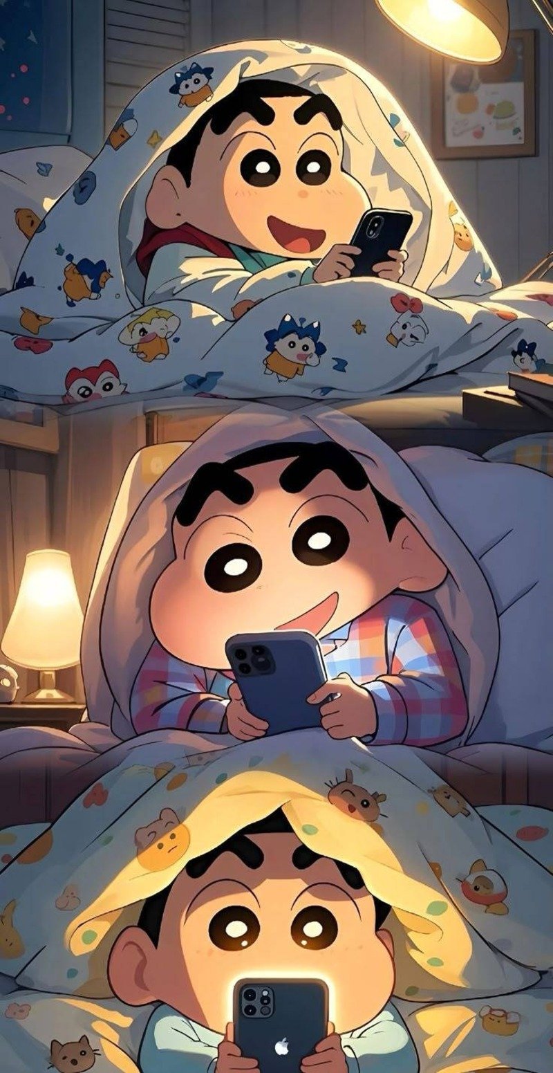 hình nền anime chất lượng cao cậu bé bút chì