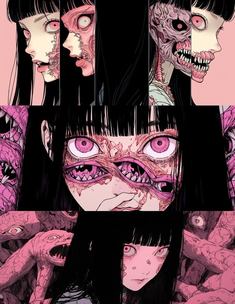 hình nền anime kinh dị