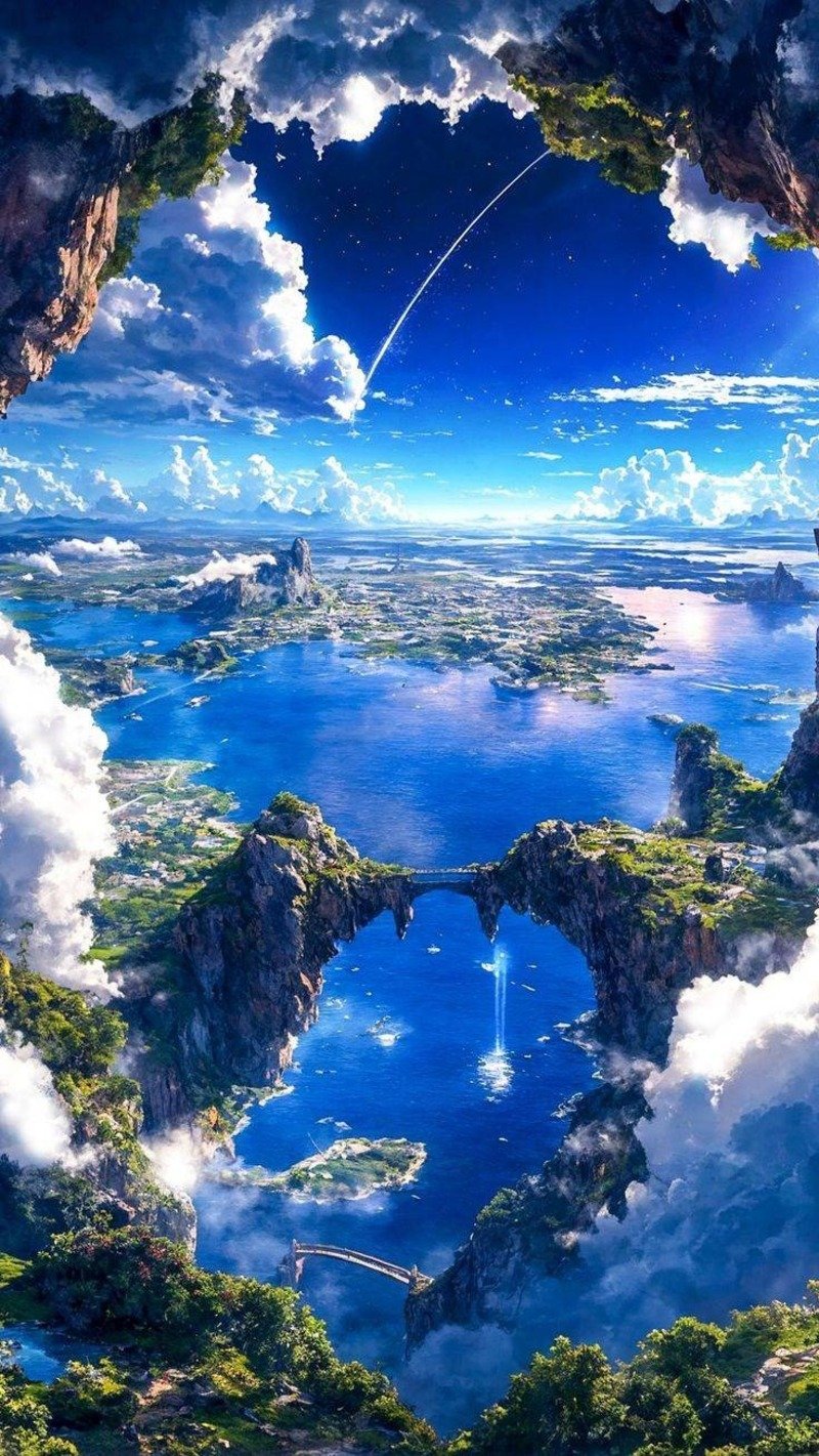 hình nền phong cảnh anime 3d