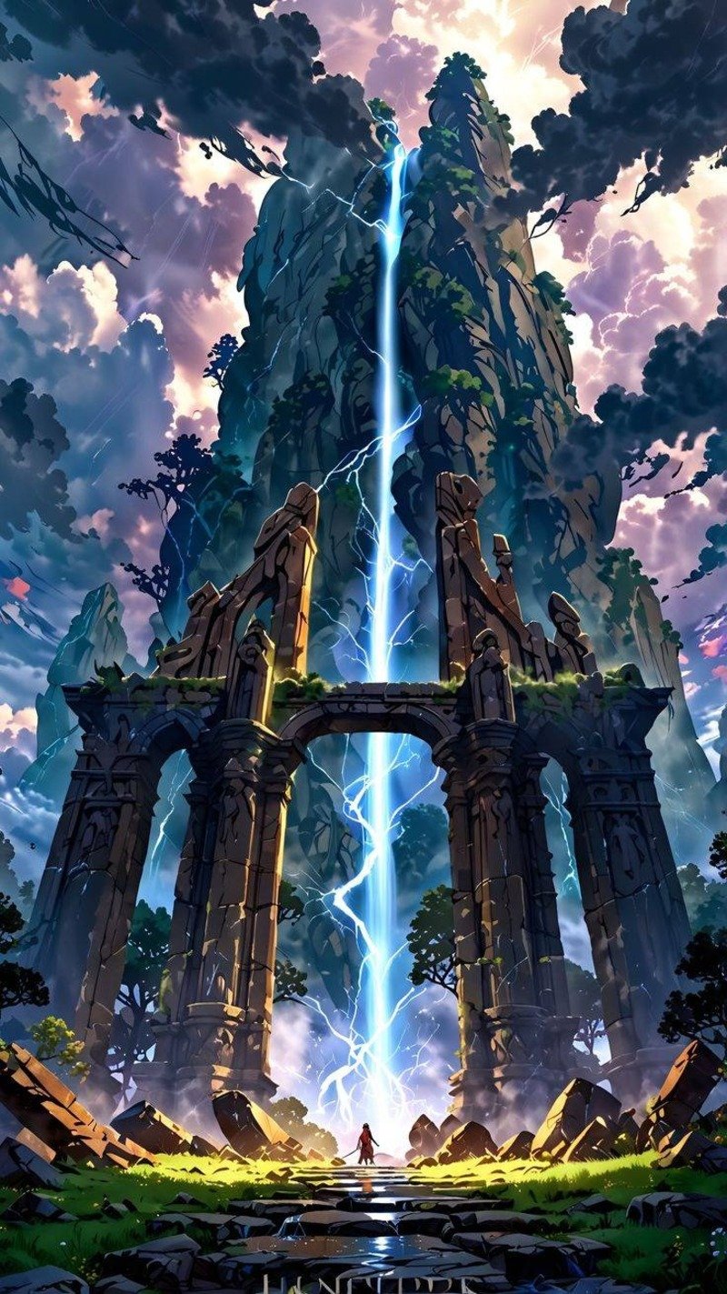 hình nền phong cảnh anime độc