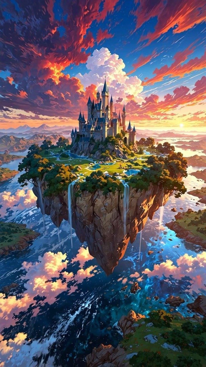 hình nền phong cảnh anime đơn giản