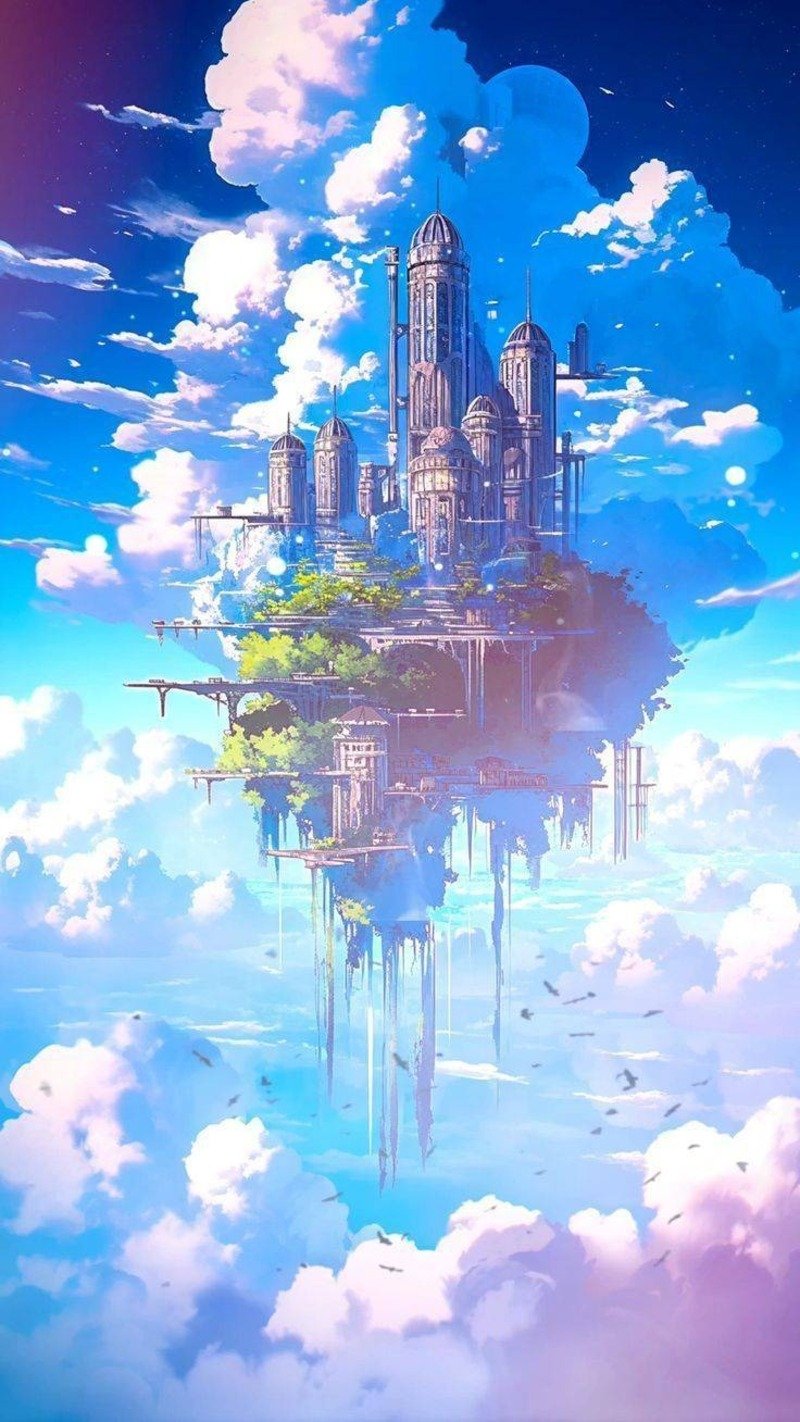hình nền phong cảnh anime huyền ảo
