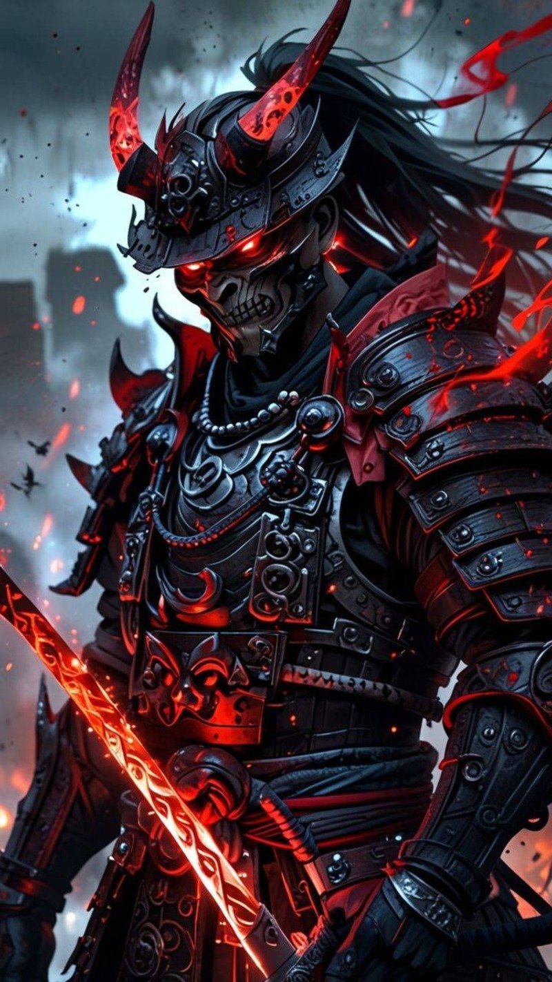 hình nền samurai 3d