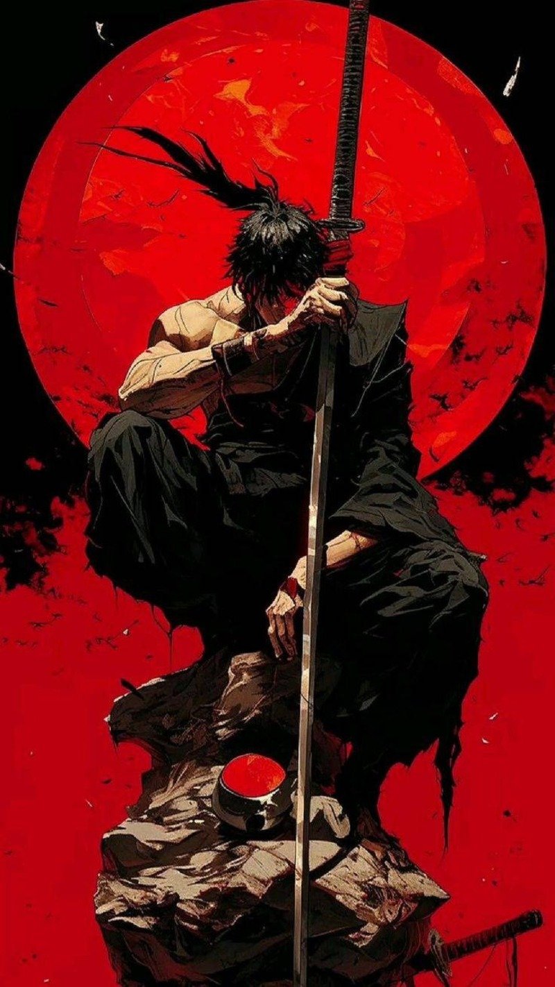 hình nền samurai anime 4k
