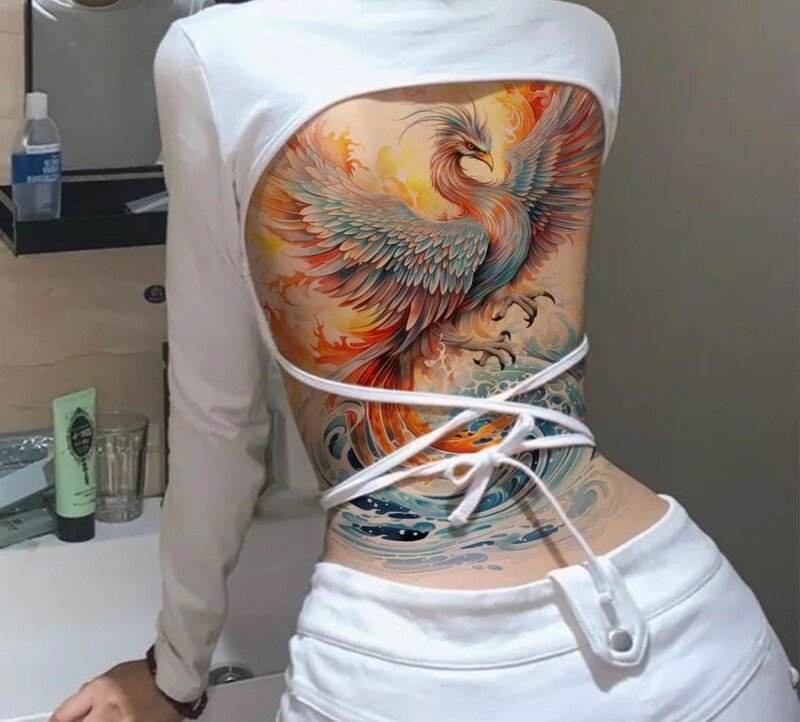 hình xăm con phượng hoàng