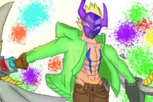 Top 120+ ảnh Nakroth bạch diện chiến thương và hoá quỷ sáng xanh