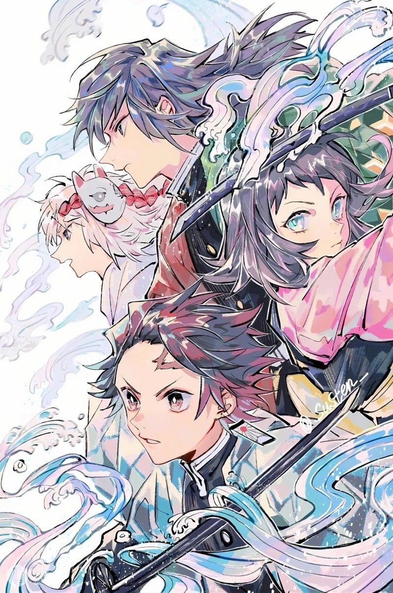 ảnh anime thanh gươm diệt quỷ ngầu