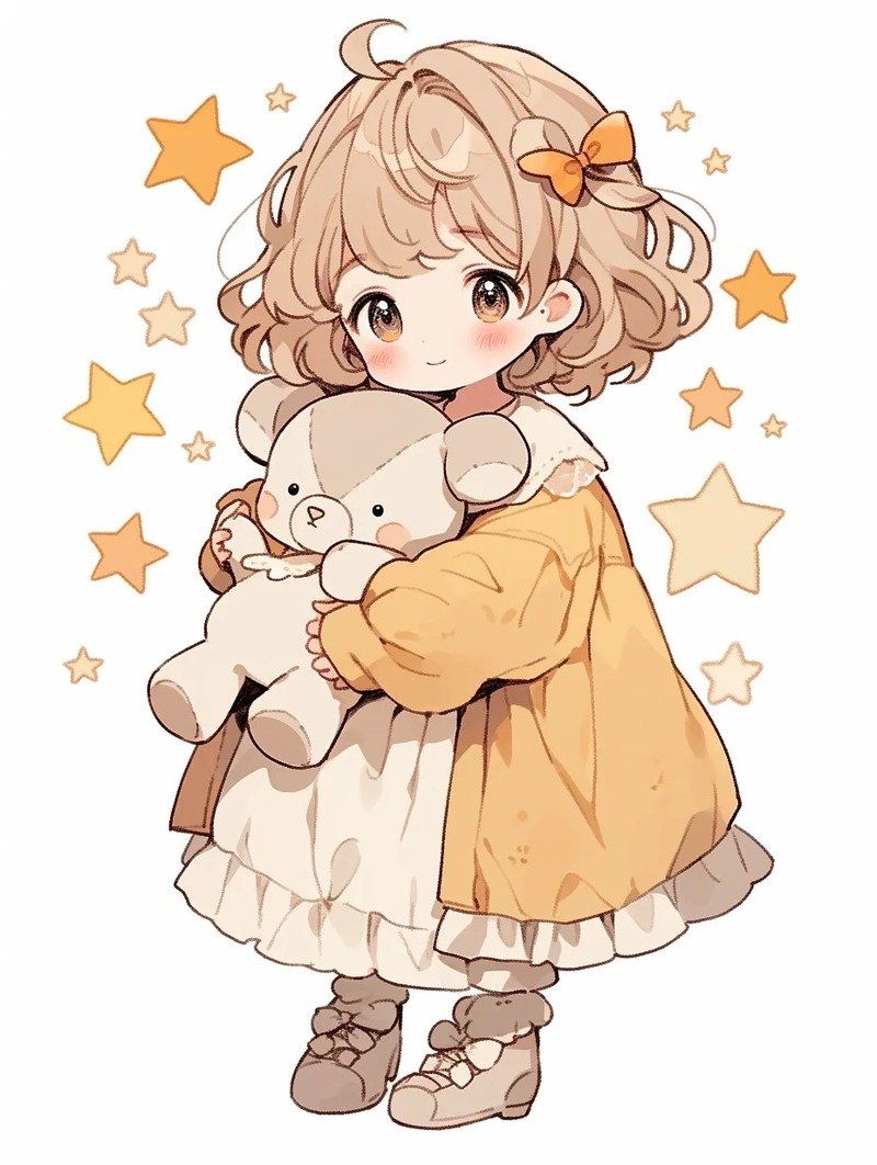 hinh chi bi cute