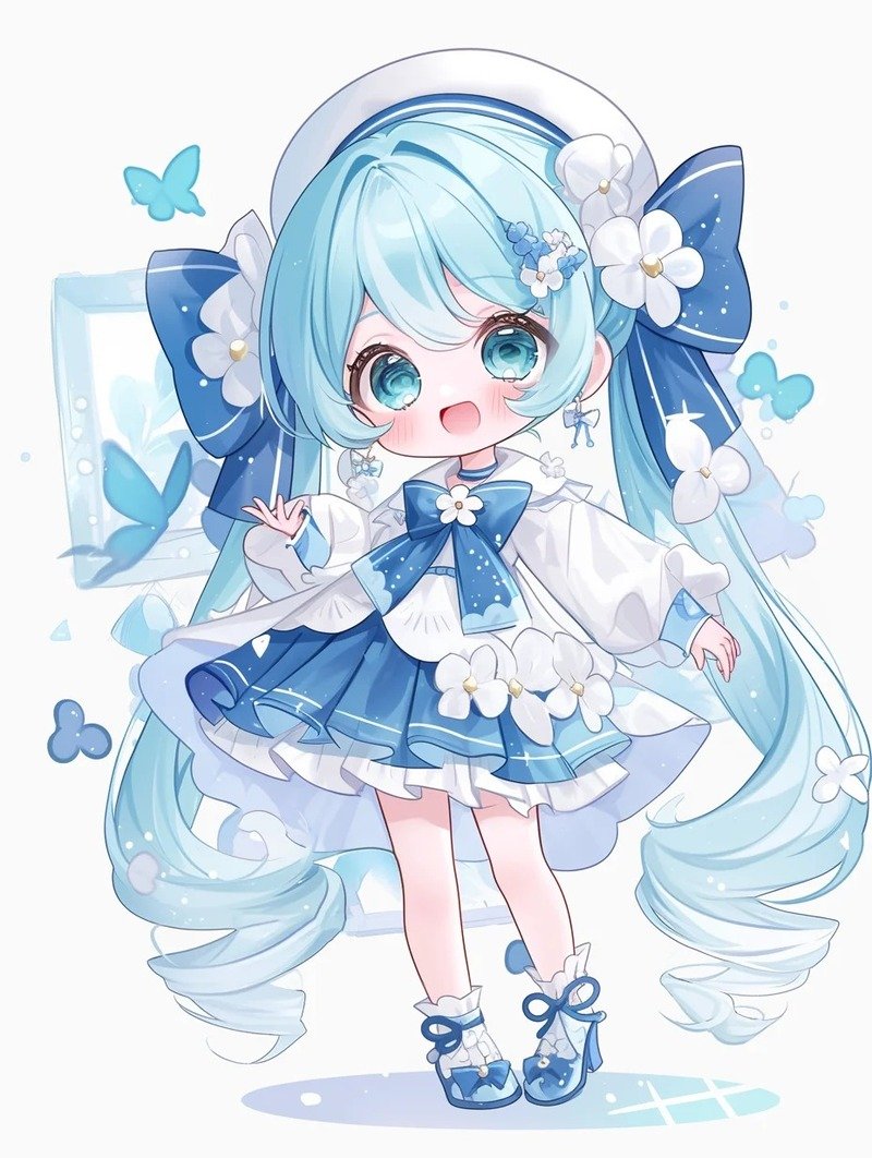 hình nền cute chibi nữ