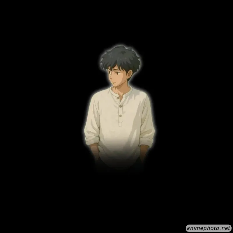 alone anime boy dp