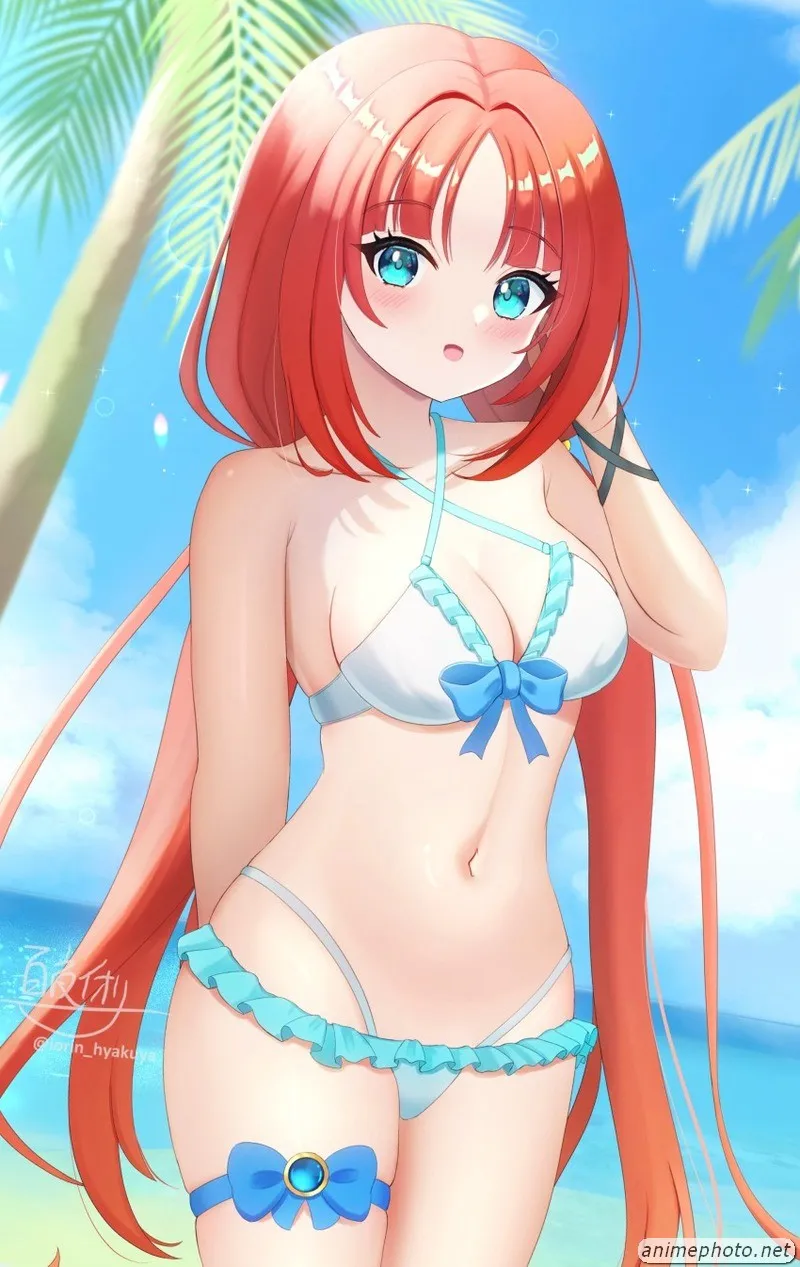 gái anime mặc đồ bikini