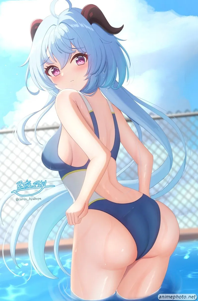 gái anime xinh mặc bikini