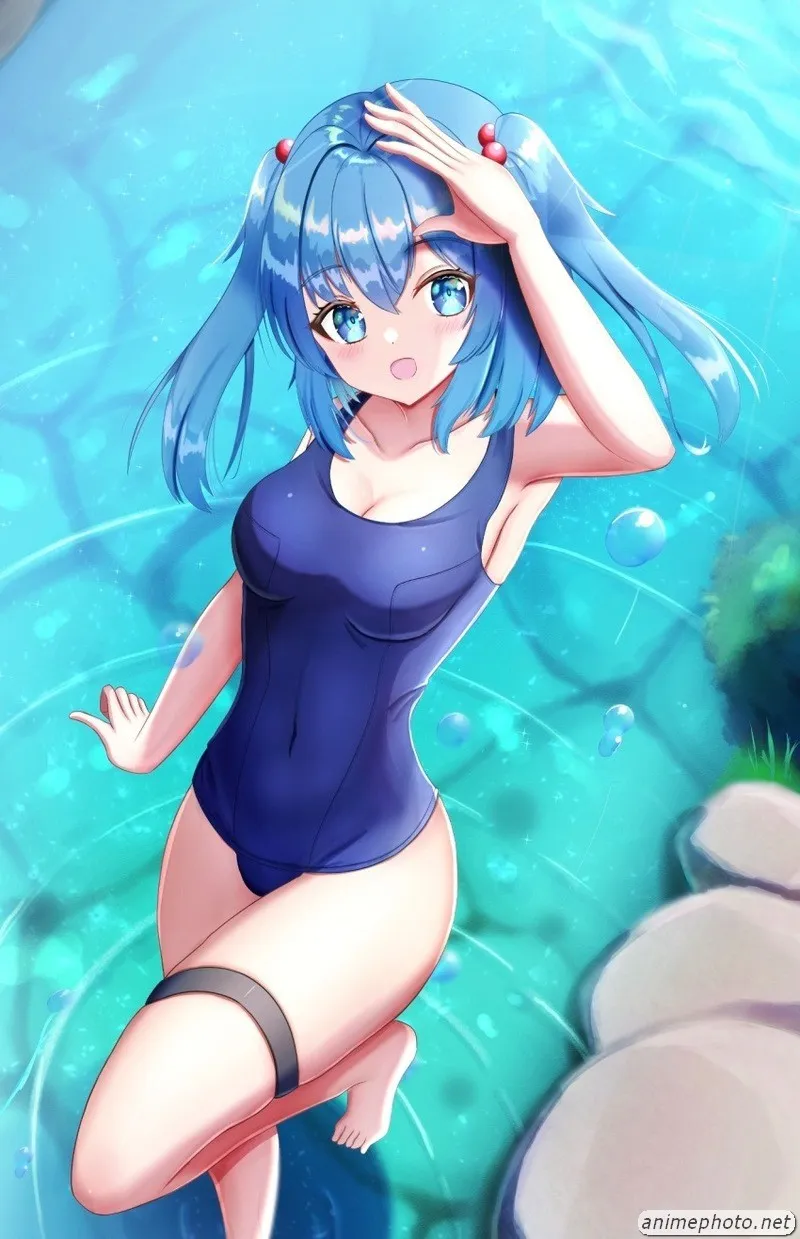 gái xinh anime mặc bikini