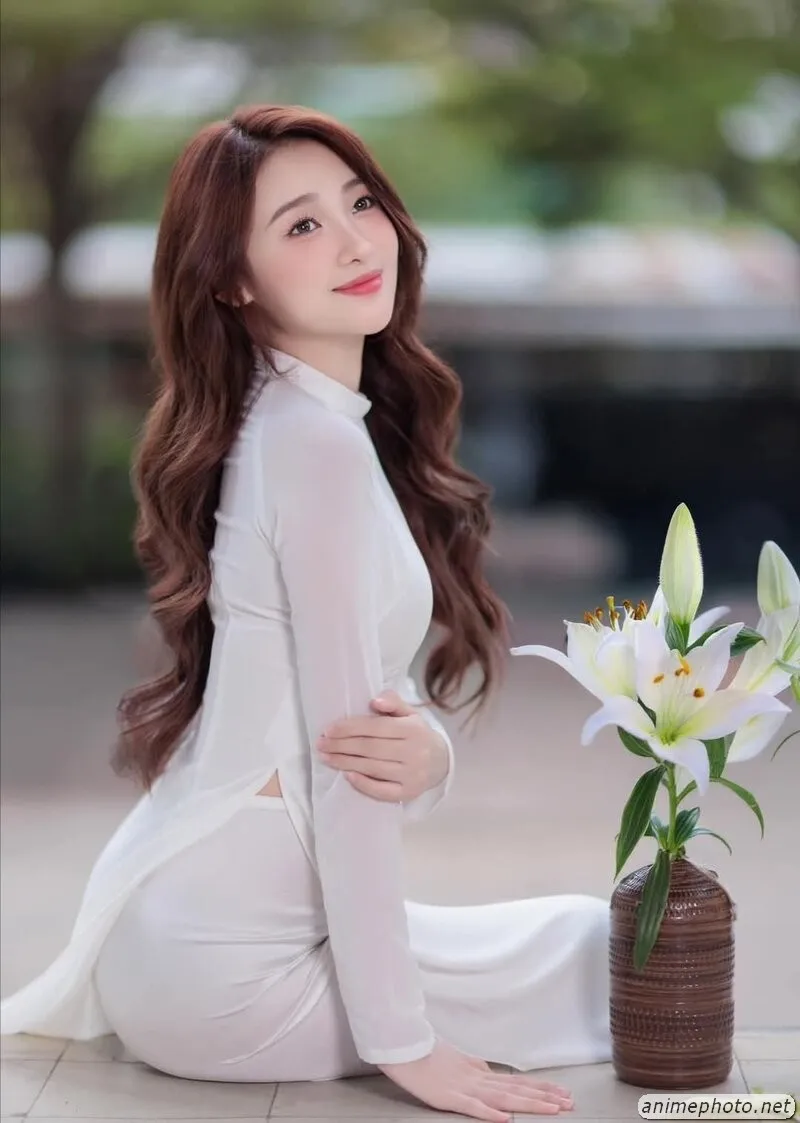 gái xinh áo dài sexy