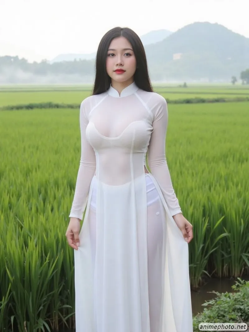 gái xinh mặc áo dài sexy